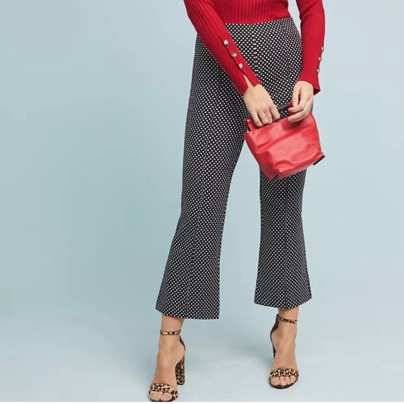 Anthropologie Essential Crop Flare Pants - Picture 1 of 10